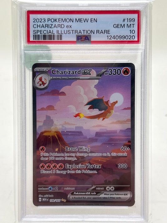 Pokémon TCG Scarlet & Violet 151 Charizard EX 199/165 English PSA 10