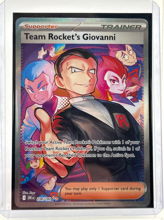 Pokémon TCG Destined Rivals Team Rocket's Giovanni 238/182 Holo English