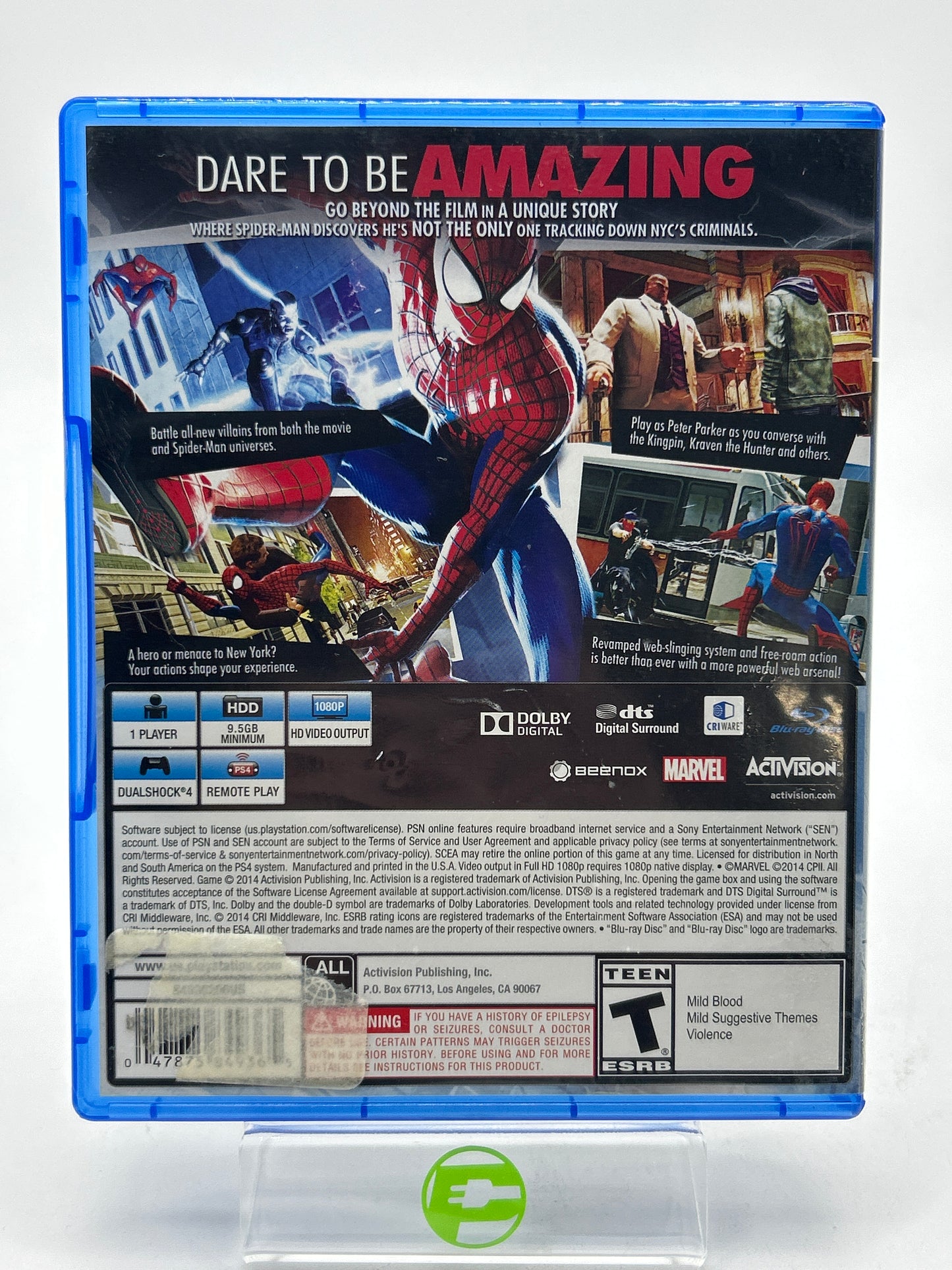 Amazing Spiderman 2 (Sony PlayStation 4 PS4, 2014)