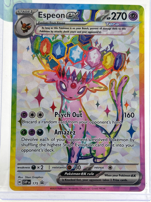 Pokémon TCG Prismatic Evolutions Espeon Ex 175 English