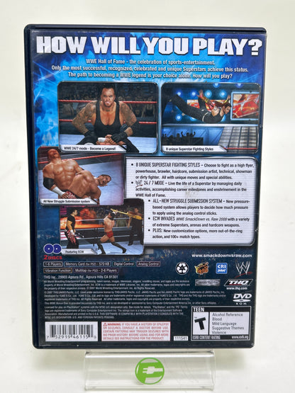 WWE Smackdown vs. Raw 2008 (Sony PlayStation 2 PS2, 2007)