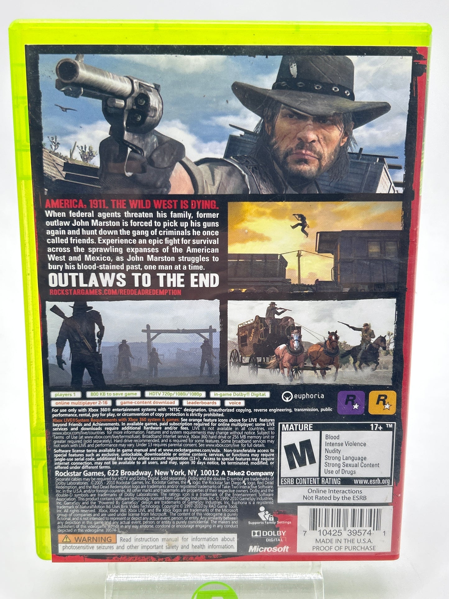 Red Dead Redemption (Microsoft Xbox 360, 2010)