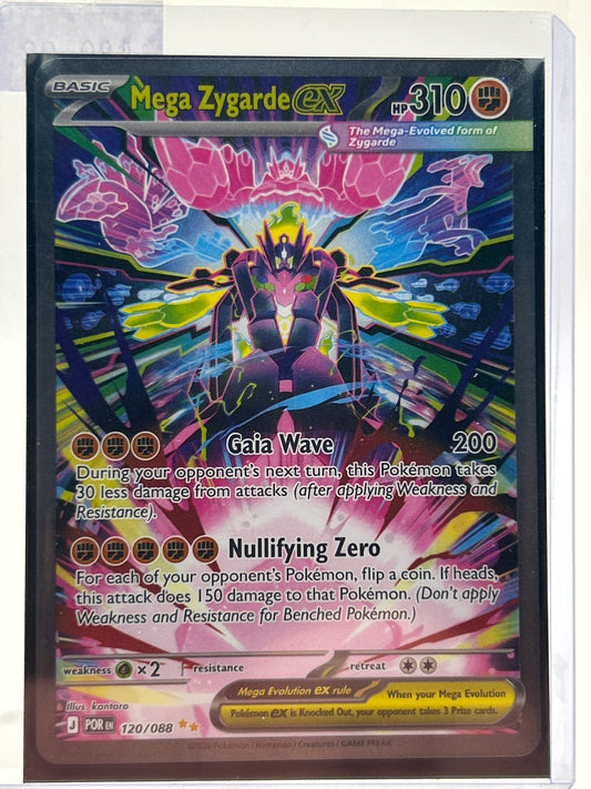 Pokémon TCG Perfect Order Mega zygarde ex 120 Holo English