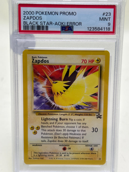 Pokémon TCG Pokemon Promo Zapdos 23 English PSA 9 Mint