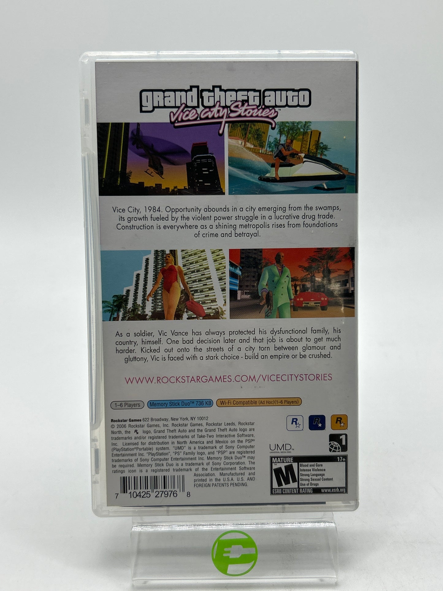 Grand Theft Auto Vice City Stories (Sony PlayStation Portable PSP, 2006)