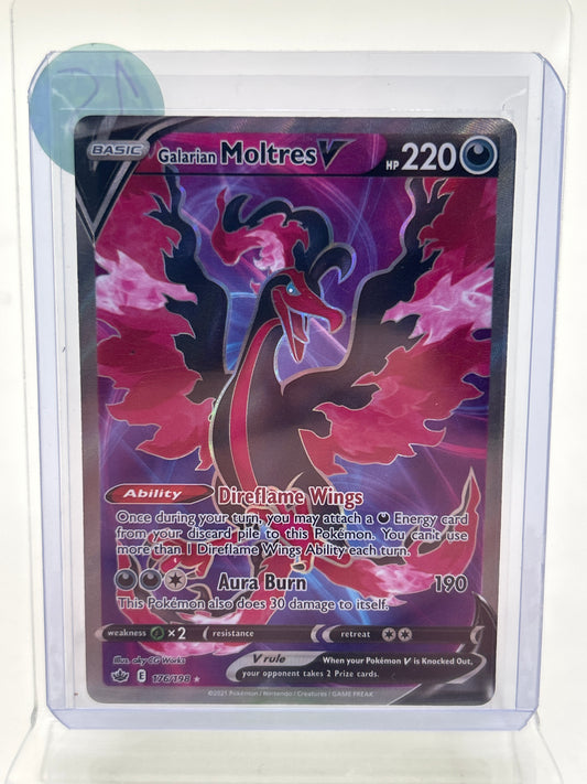 Pokémon TCG Sword & Shield - Chiling Reign Galarian Moltres V 176/198 English