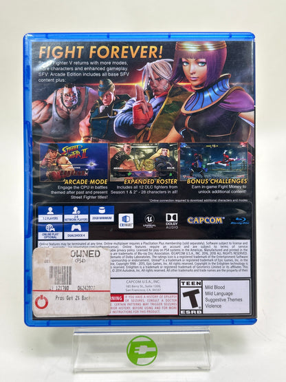 Street Fighter V Arcade Edition (Sony PlayStation 4 PS4, 2018)