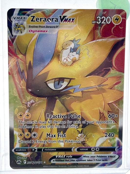Pokémon TCG Crown Zenith Zeraora Vmax GG42/GG70 English