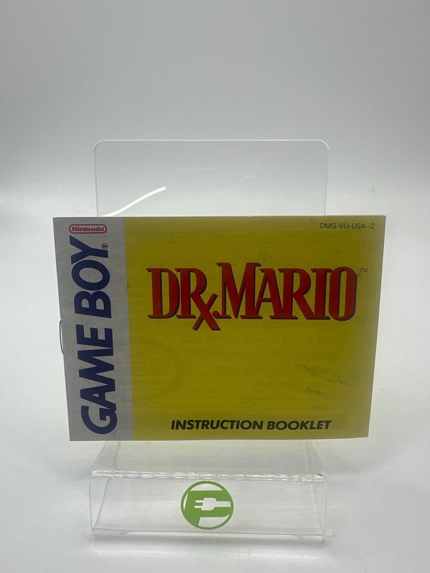 Dr. Mario (Nintendo GameBoy, 1990) Cartridge and Manual