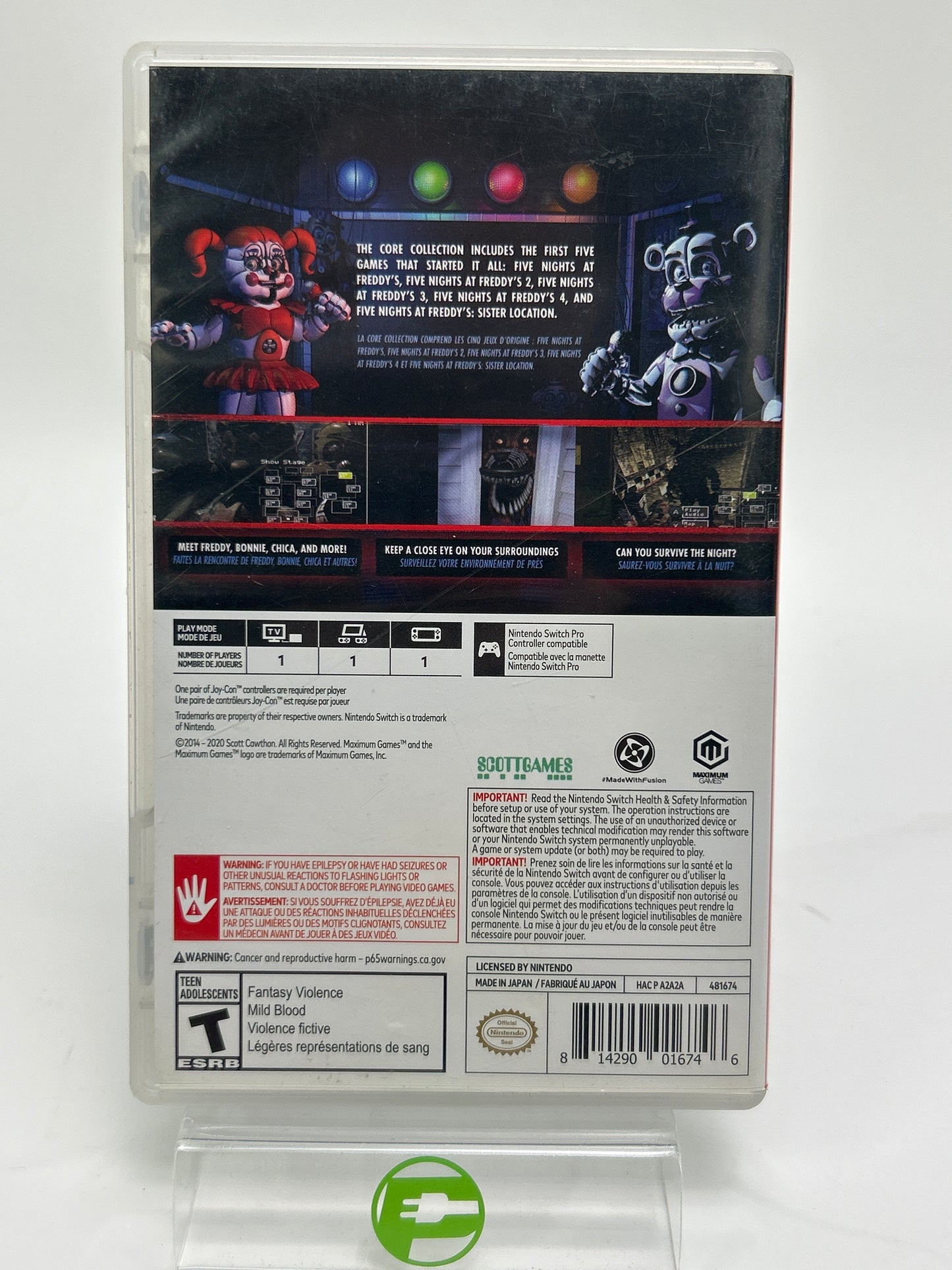 Five Nights at Freddy's [Core Collection] (Nintendo Switch, 2021)