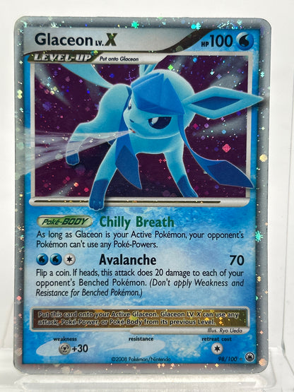 Pokémon TCG Majestic Dawn Glaceon Lv. X 98/100 Holo English MP