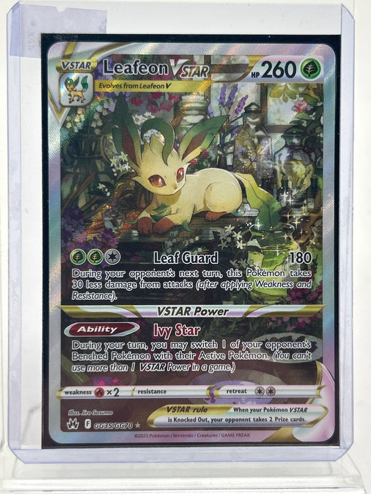 Pokémon TCG Crown Zenith Leafeon Vstar GG35/GG70 English