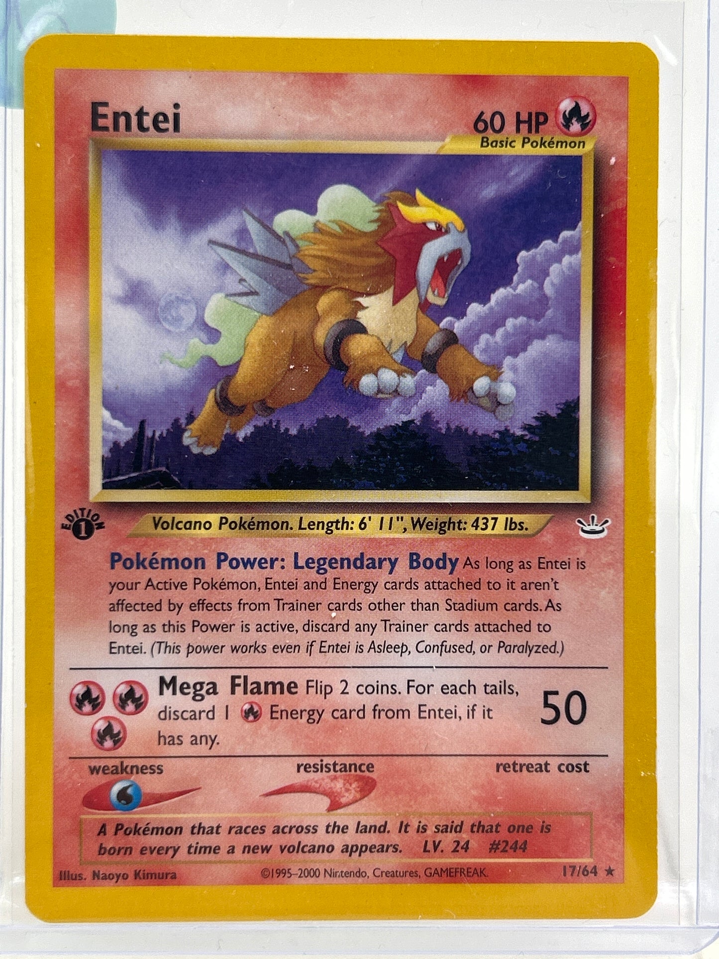 Pokémon TCG Neo Revelation Entei 17/64 English 1st Edition
