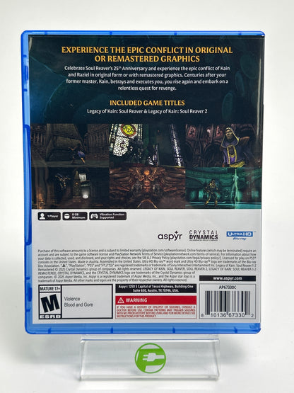 Legacy Of Kain Soul Reaver 1 & 2 Remastered (Sony PlayStation 5 PS5, 2025)