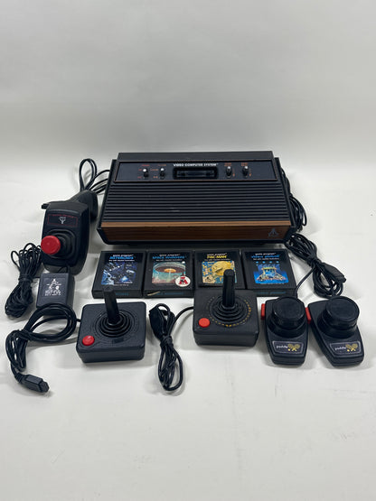 Atari 2600 4-Switch Gaming Console System CX-2600A with Accessories & Games