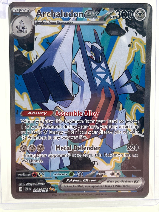Pokémon TCG Surging Sparks Archlaudon ex 241/191 English