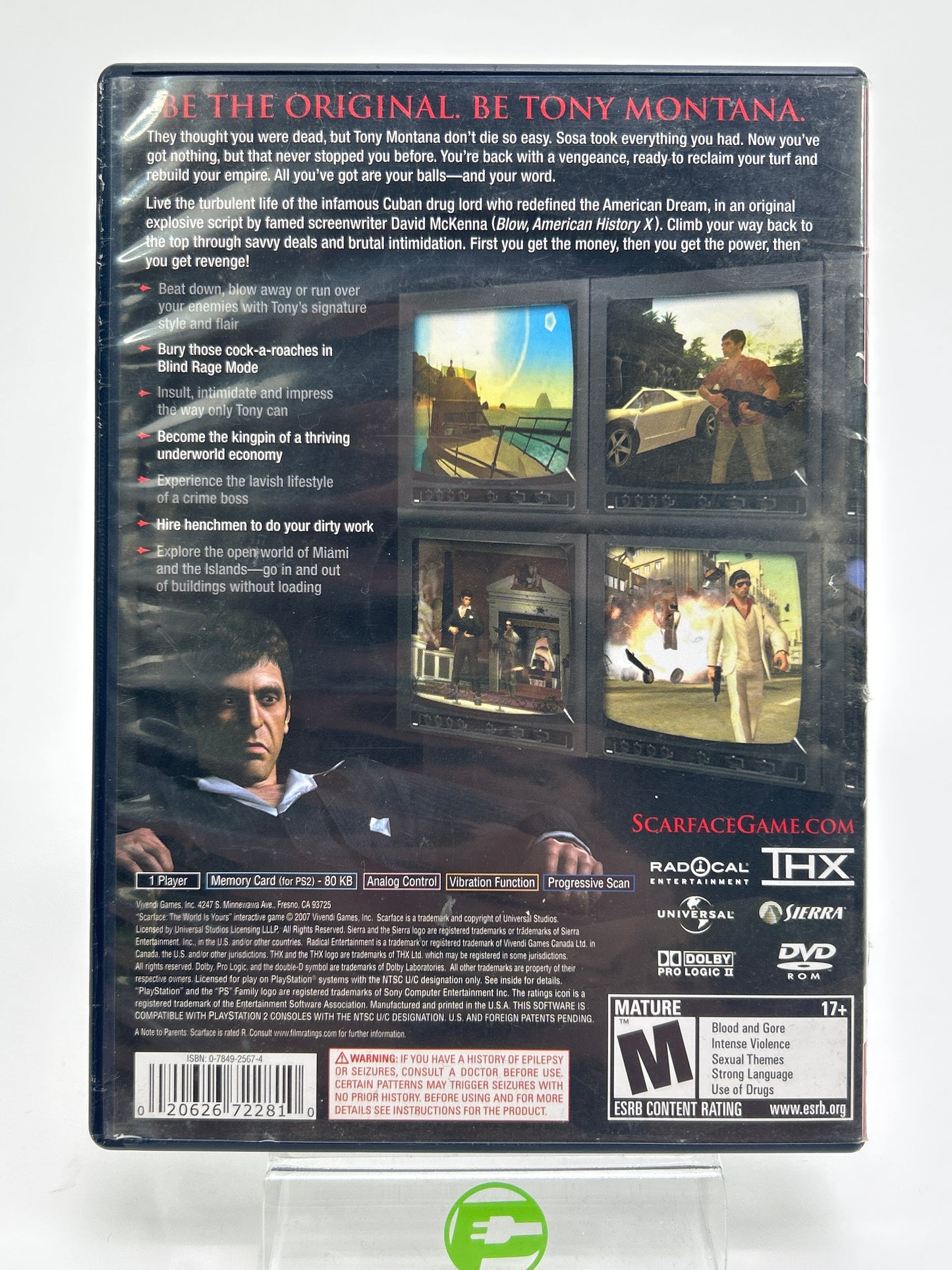 Scarface the World is Yours [Greatest Hits] (Sony PlayStation 2 PS2, 2006)