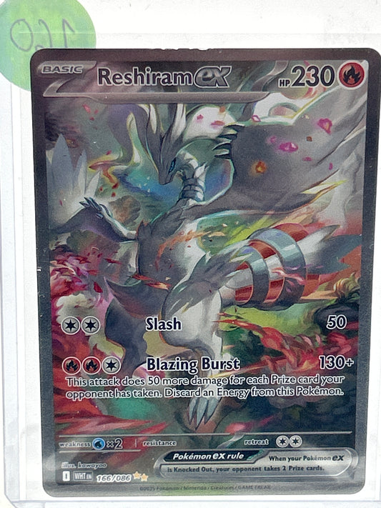 Pokémon TCG White Flare Reshiram EX 166/086 English