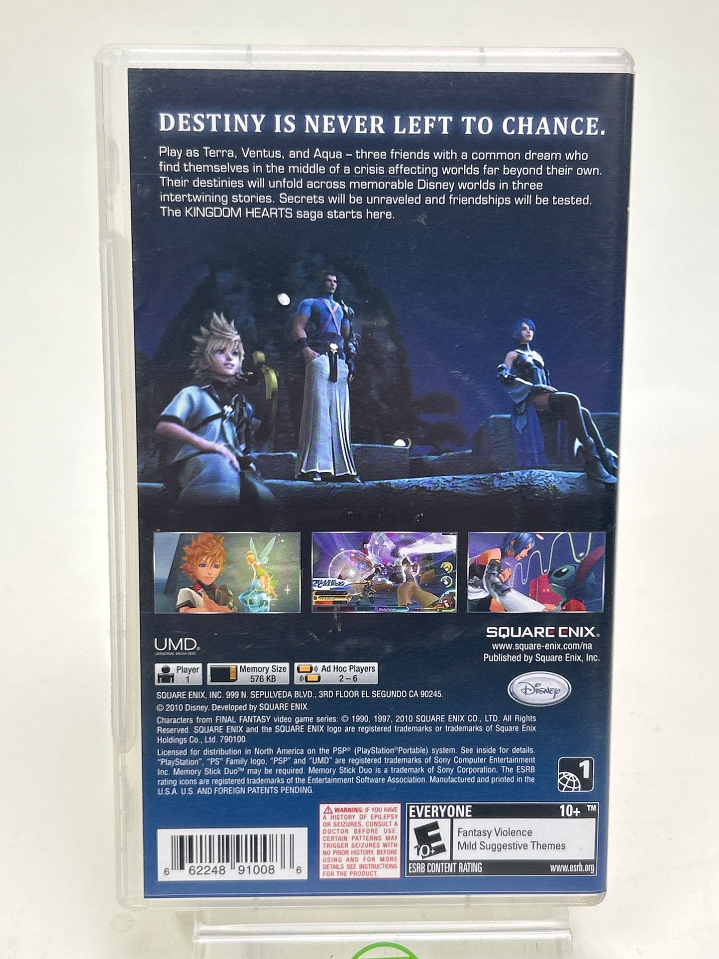 Kingdom Hearts: Birth by Sleep (Sony PlayStation Portable PSP, 2010)