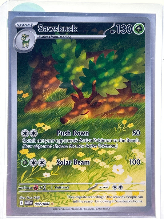 Pokémon TCG White Flare Sawsbuck 092/086 English
