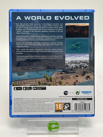 Jurassic World Evolution 2 (Sony PlayStation 5 PS5, 2021) PAL
