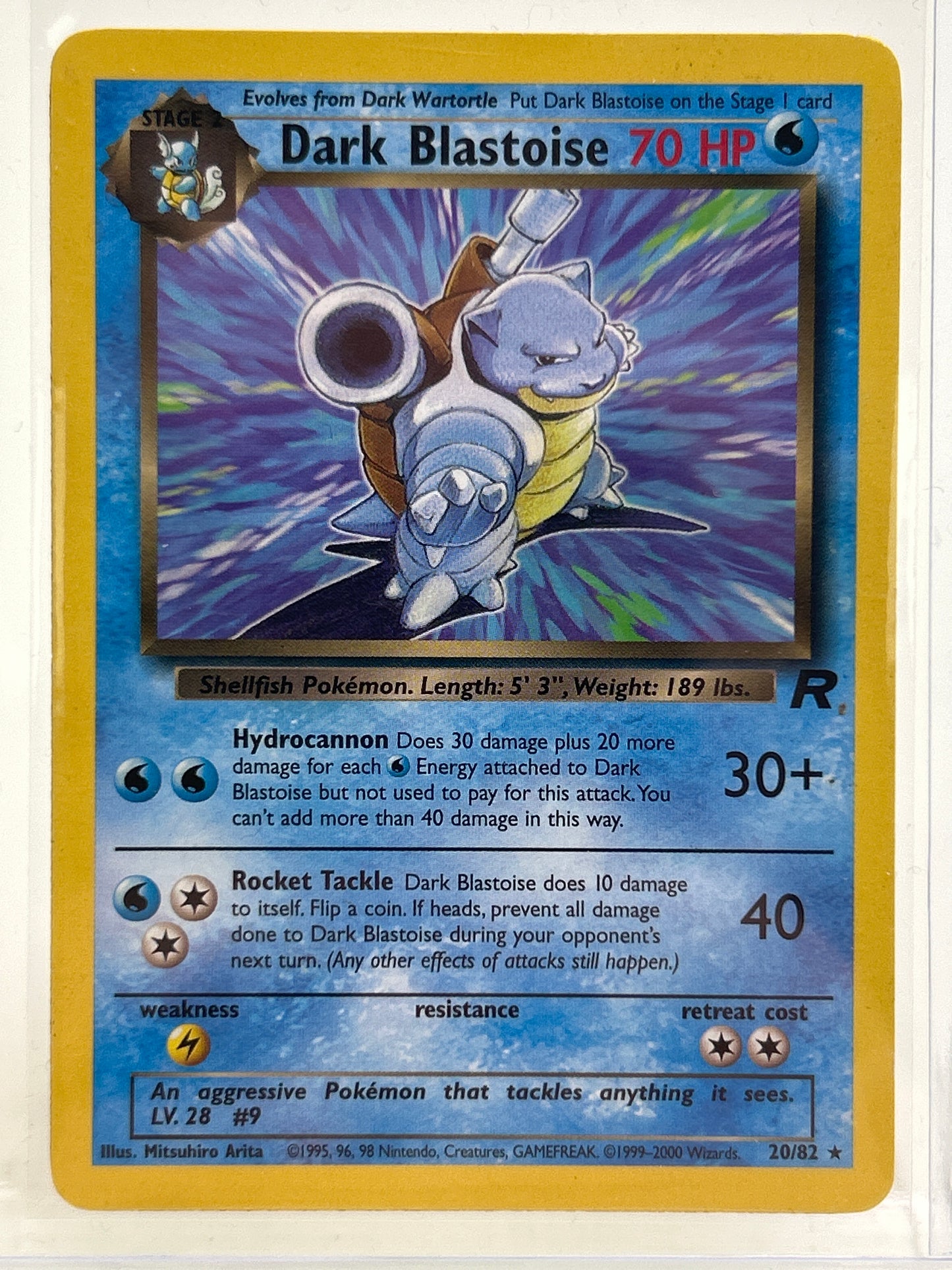 Pokémon TCG Team Rocket Dark Blastoise 20/82 English