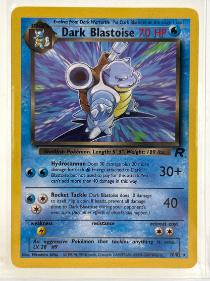 Pokémon TCG Team Rocket Dark Blastoise 20/82 English