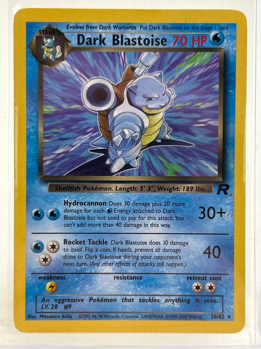 Pokémon TCG Team Rocket Dark Blastoise 20/82 English