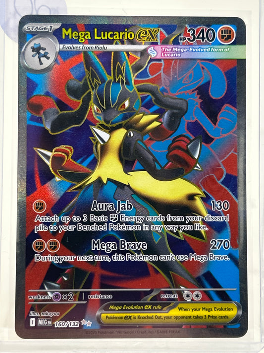 Pokémon TCG Mega Evolution Mega Lucario Ex 160/132 English