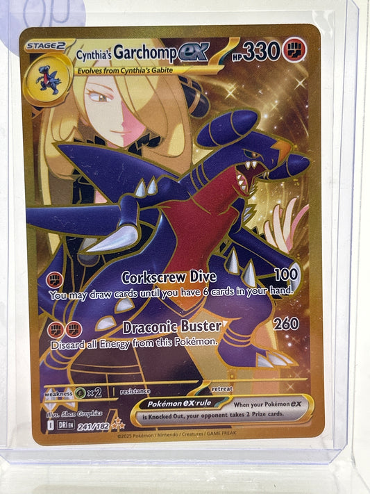 Pokémon TCG Destined Rivals Cynthias Garcomp EX 241 English