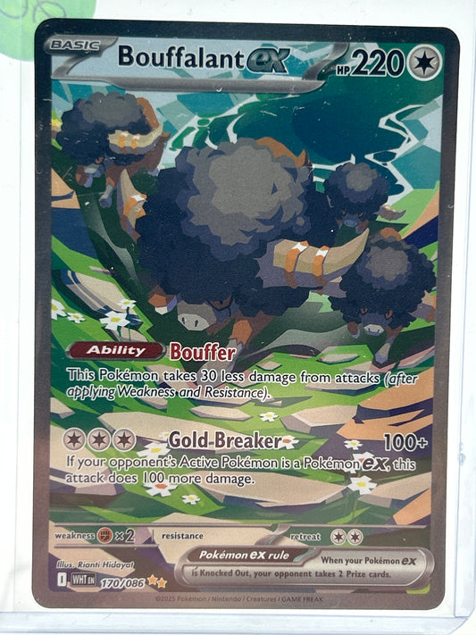 Pokémon TCG White Flare Bouffalant ex 170/086 English
