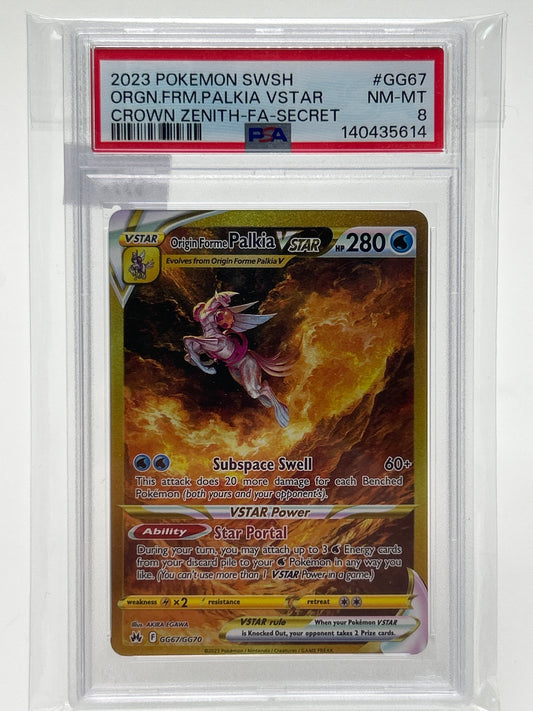 Pokémon TCG Crown Zenith Origin Forme Palkia VStar GG67 English PSA 8