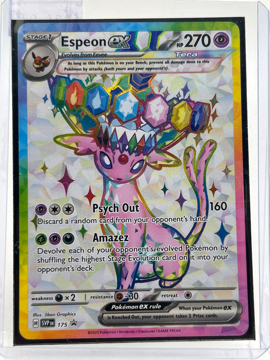 Pokémon TCG Prismatic Evolutions Espeon 175 Holo English