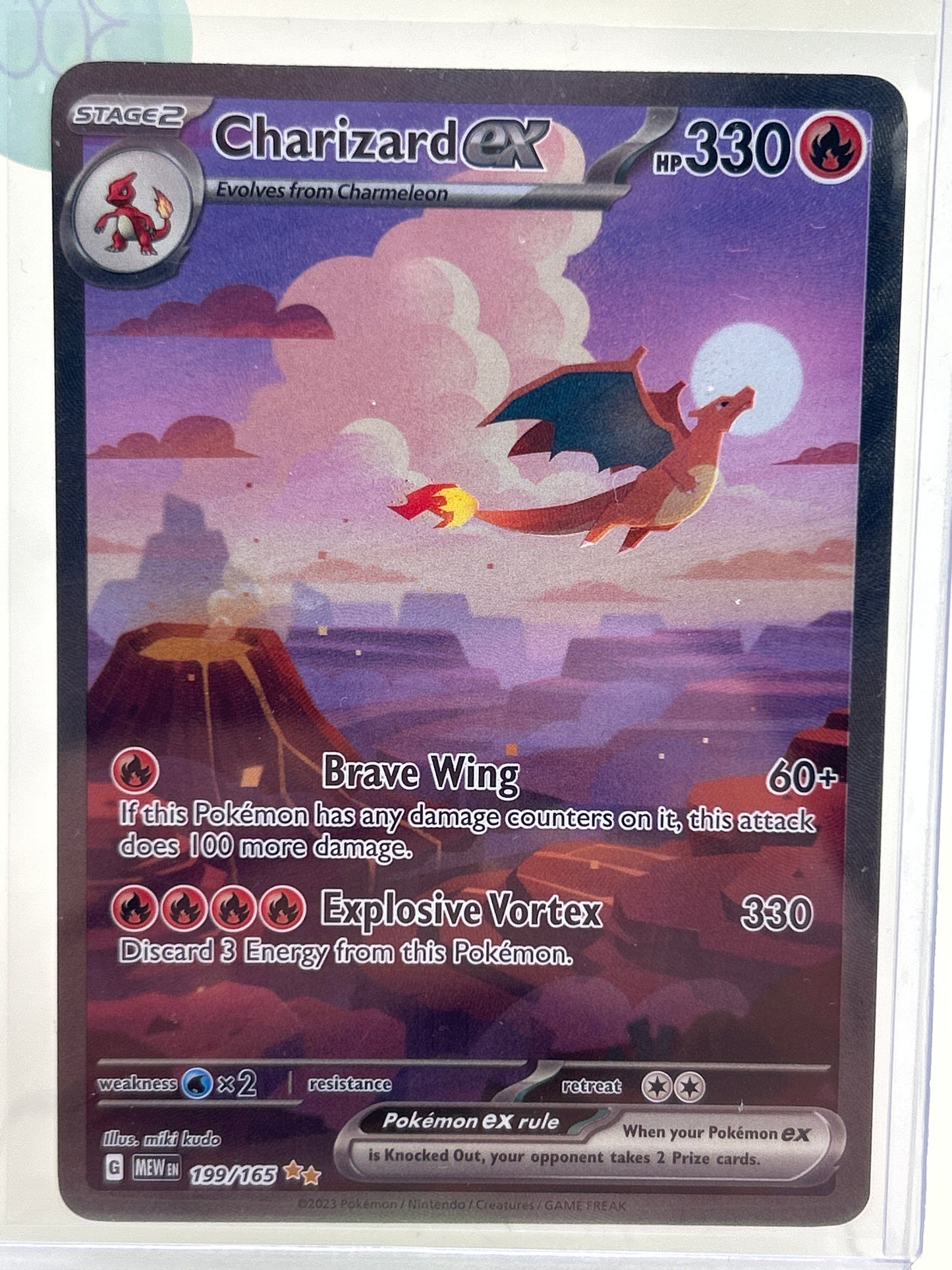 Pokémon TCG Scarlet & Violet 151 Charizard EX 199/165 English