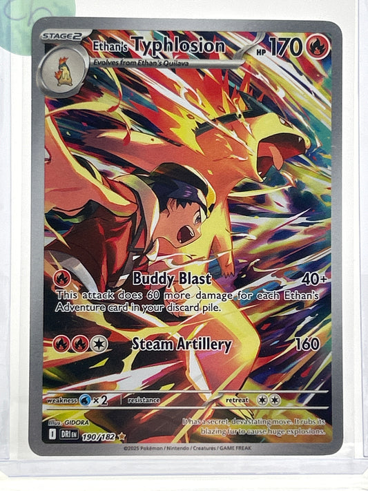Pokémon TCG Destined Rivals Ethan's Typhlosion 190/182 English