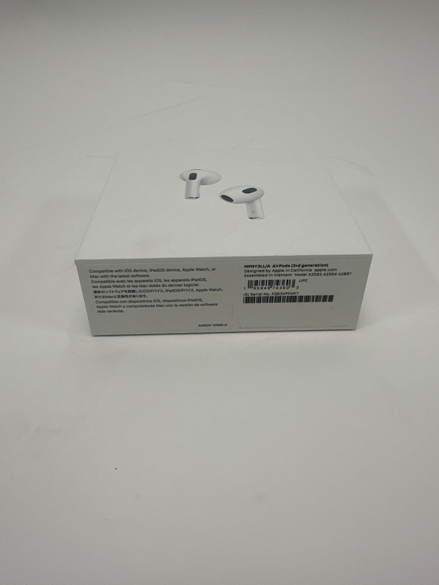 New Apple AirPods 3rd Gen with Charging Case A2564 A2565 A2897 MPNY3LL/A