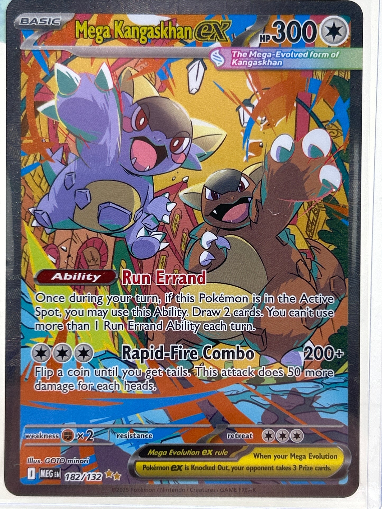 Pokémon TCG Mega Evolution Mega Kangaskhan EX 182 English