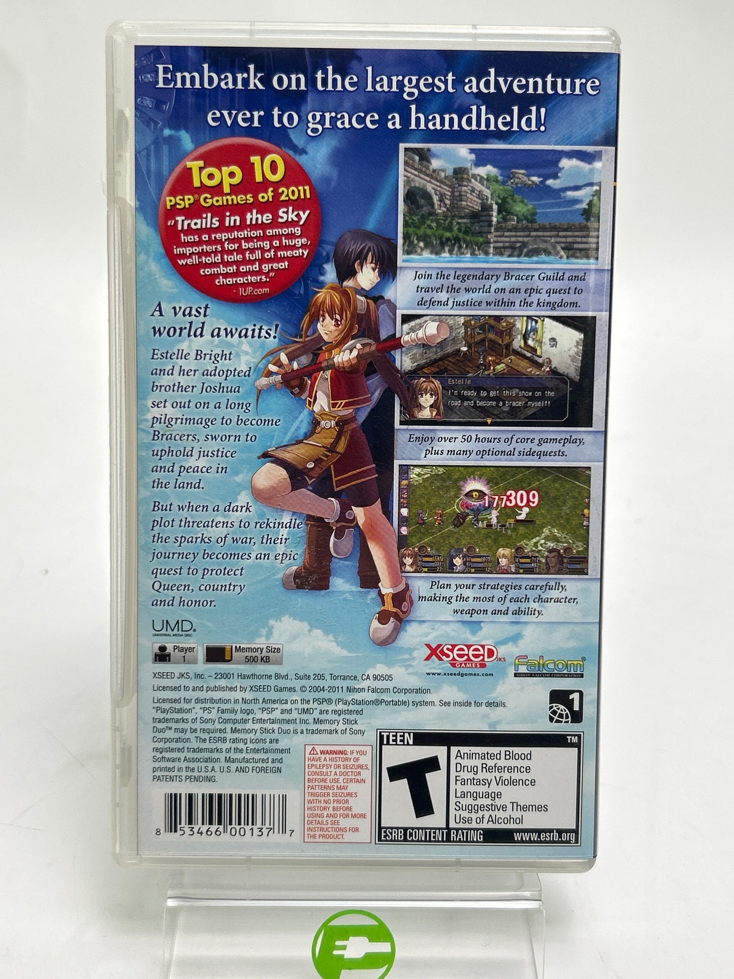 Legend of Heroes: Trails in the Sky (Sony PlayStation Portable PSP, 2011)