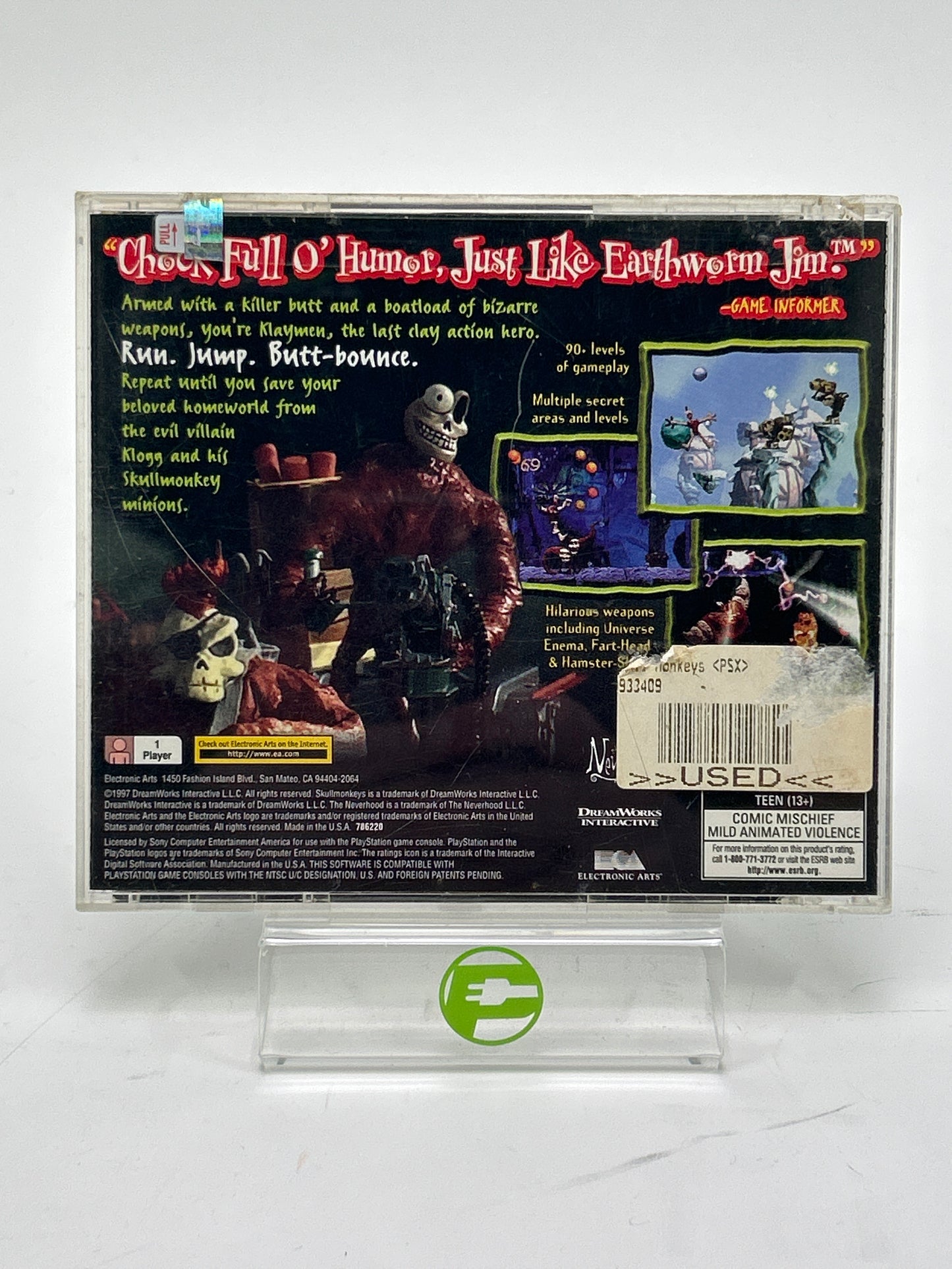 Skullmonkeys (Sony PlayStation 1 PS1, 1998)