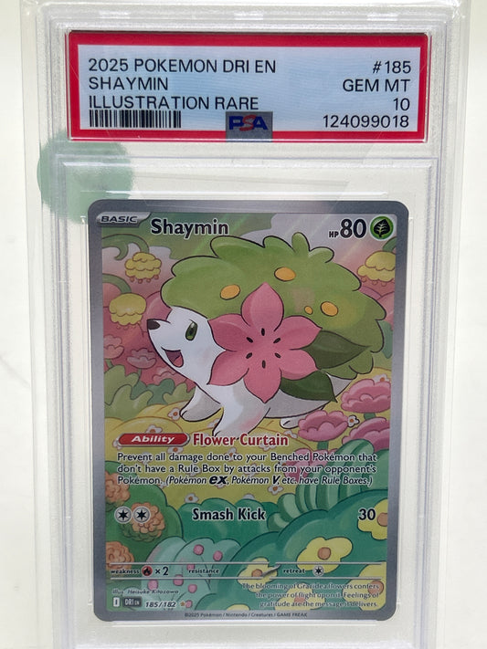 Pokémon TCG Destined Rivals Shaymin 185/182 English PSA 10