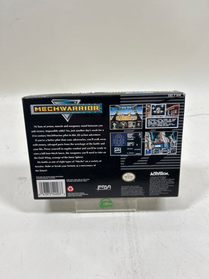 MechWarrior  (Super Nintendo SNES,  1993) CIB