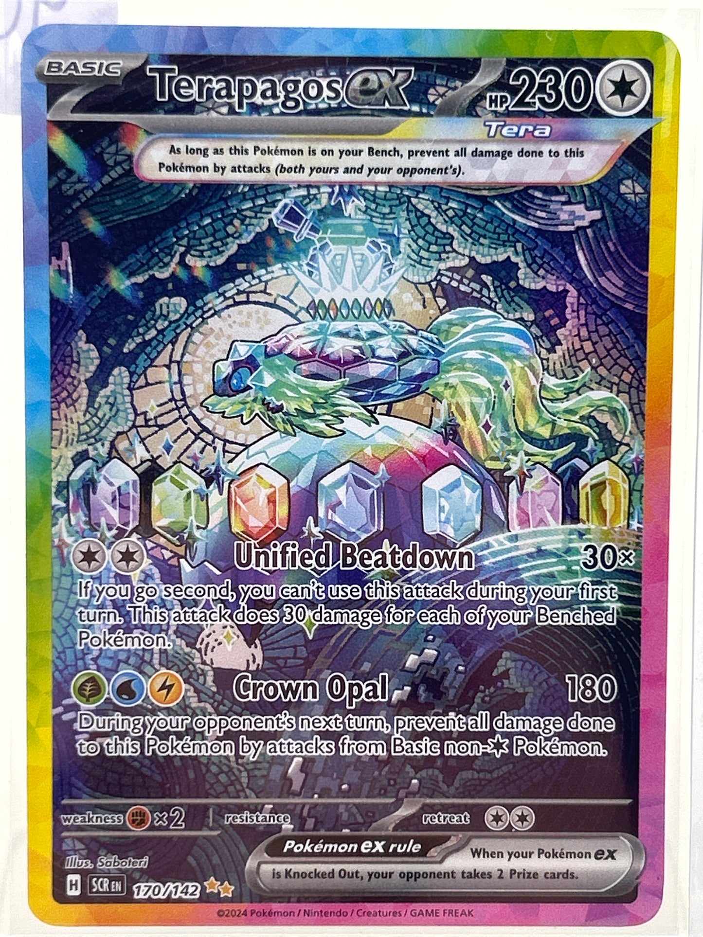 Pokémon TCG Prismatic Evolutions Terapagos EX 170 English