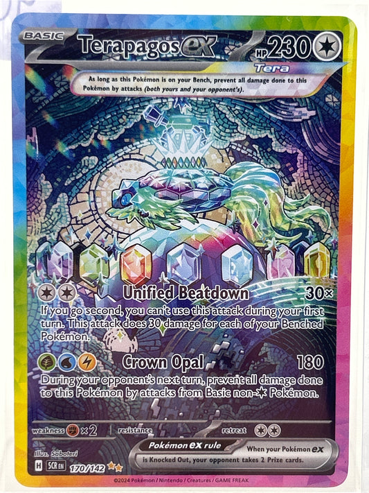 Pokémon TCG Prismatic Evolutions Terapagos EX 170 English