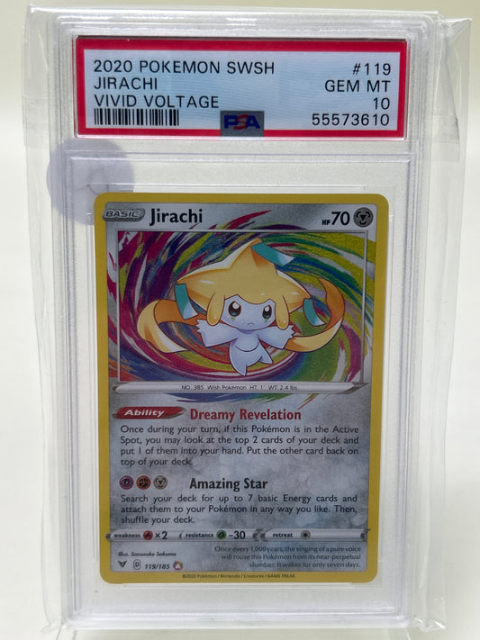 Pokémon TCG Vivid Voltage Jirachi 119 English PSA 10 GEM MT