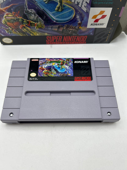 Teenage Mutant Ninja Turtles IV Turtles in Time (Super Nintendo SNES, 1992) CIB