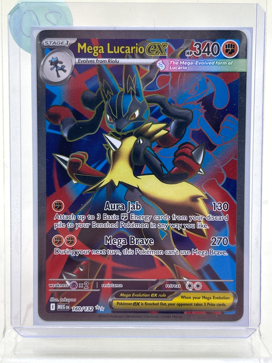 Pokémon TCG Mega Evolution Mega Lucario Ex 160/132 English