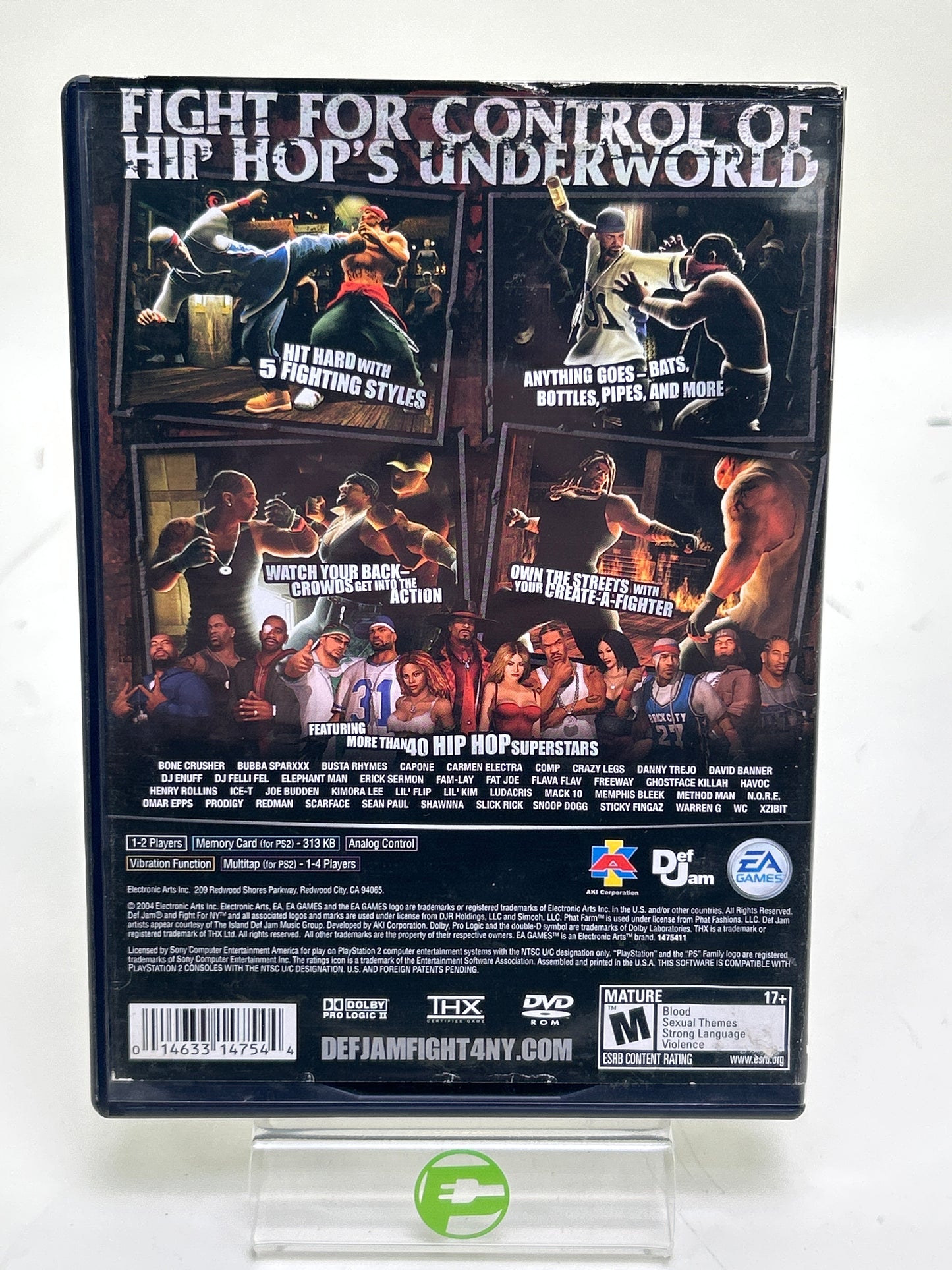 Def Jam Fight for NY (Sony PlayStation 2 PS2, 2004)