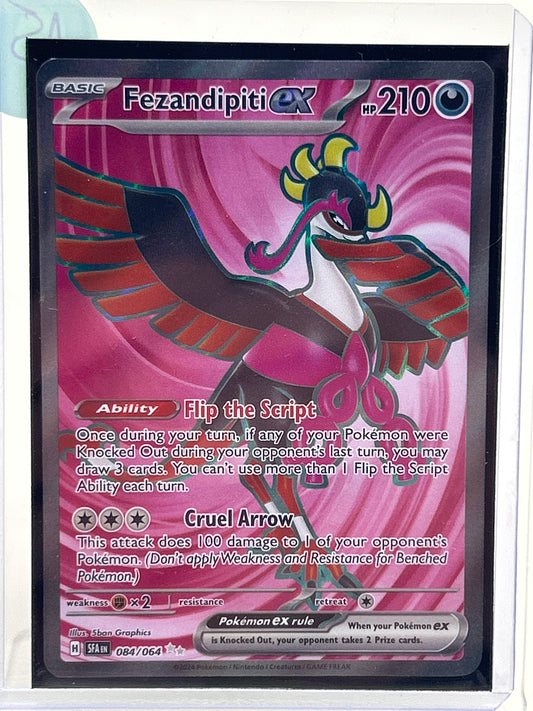Pokémon TCG Sv: Shrouded Fable Fezandipiti EX 84/64 English