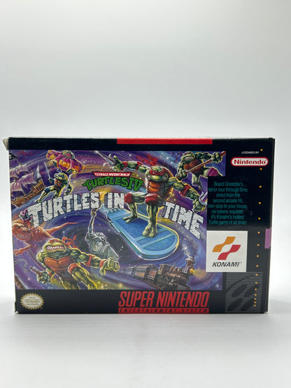 Teenage Mutant Ninja Turtles IV Turtles in Time (Super Nintendo SNES, 1992) CIB