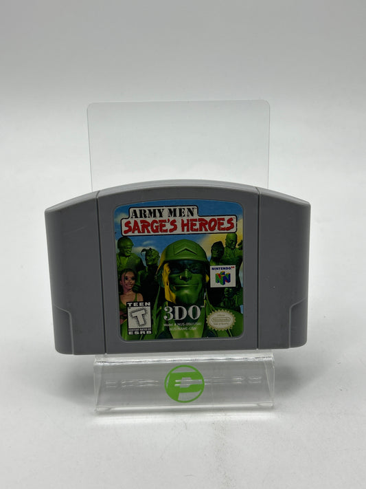 Army Men Sarge's Heroes (Nintendo 64 N64, 1999) Cartridge Only